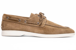 Zelli Venice Italian Sueded Calfskin Boat Shoe