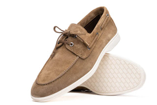 Zelli Venice Italian Sueded Calfskin Boat Shoe