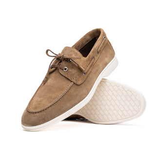 VENICE Italian Sueded Goatskin Boat Shoes