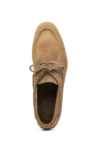 Zelli Venice Italian Sueded Calfskin Boat Shoe