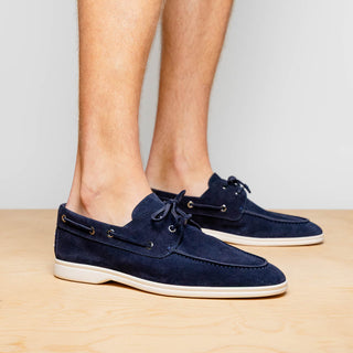 VENICE Italian Sueded Goatskin Boat Shoes