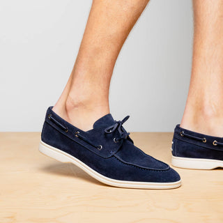 VENICE Italian Sueded Goatskin Boat Shoes