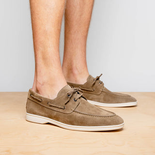 VENICE Italian Sueded Goatskin Boat Shoes