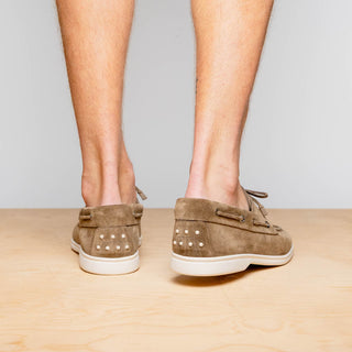 VENICE Italian Sueded Goatskin Boat Shoes