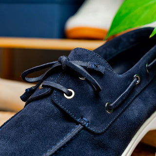 VENICE Italian Sueded Goatskin Boat Shoes