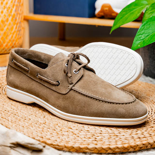 VENICE Italian Sueded Goatskin Boat Shoes