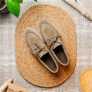 VENICE Italian Sueded Goatskin Boat Shoes