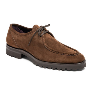 26-303-CHO WALLABY Suede Lace Up, Chocolate