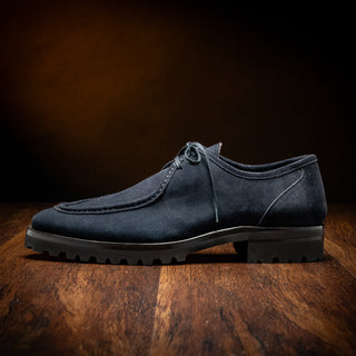 26-303-NVY WALLABY Suede Lace Up, Navy