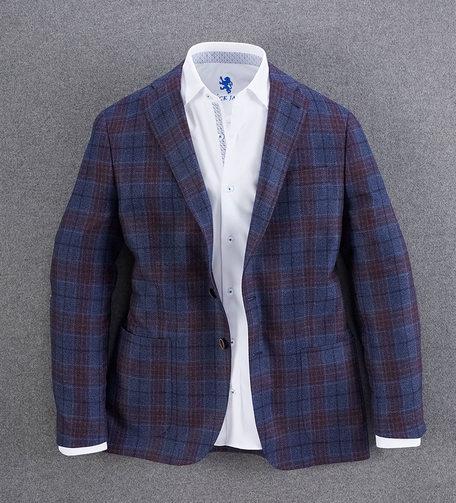Patrick James Plaid Wool Sport Coat - Main Image