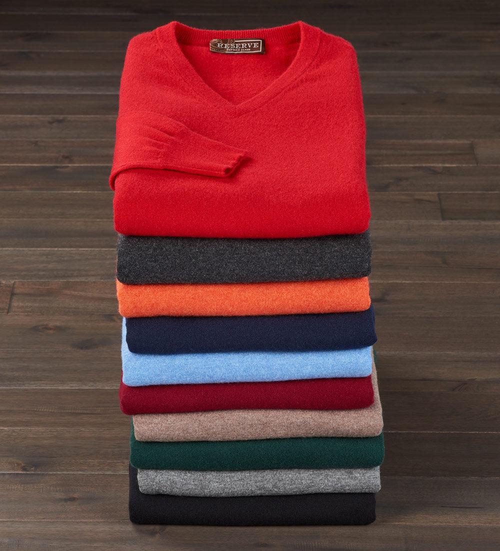 Reserve Cashmere V-Neck Sweater – Patrick James