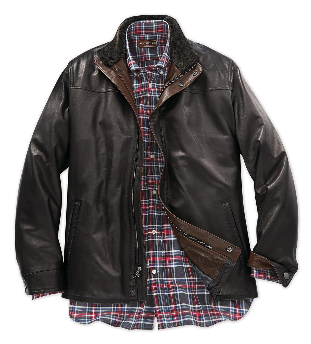 3 quarter shop length leather jackets