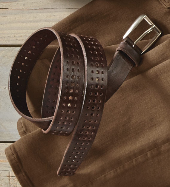 Martin Dingman Artisan Leather Belt - Walnut