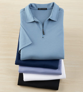 Robert Barakett Georgia Zip Polo