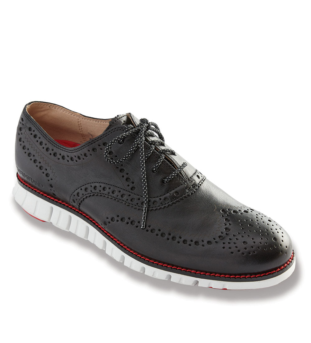 Cole Haan Leather Wingtip Oxford Shoes - Black