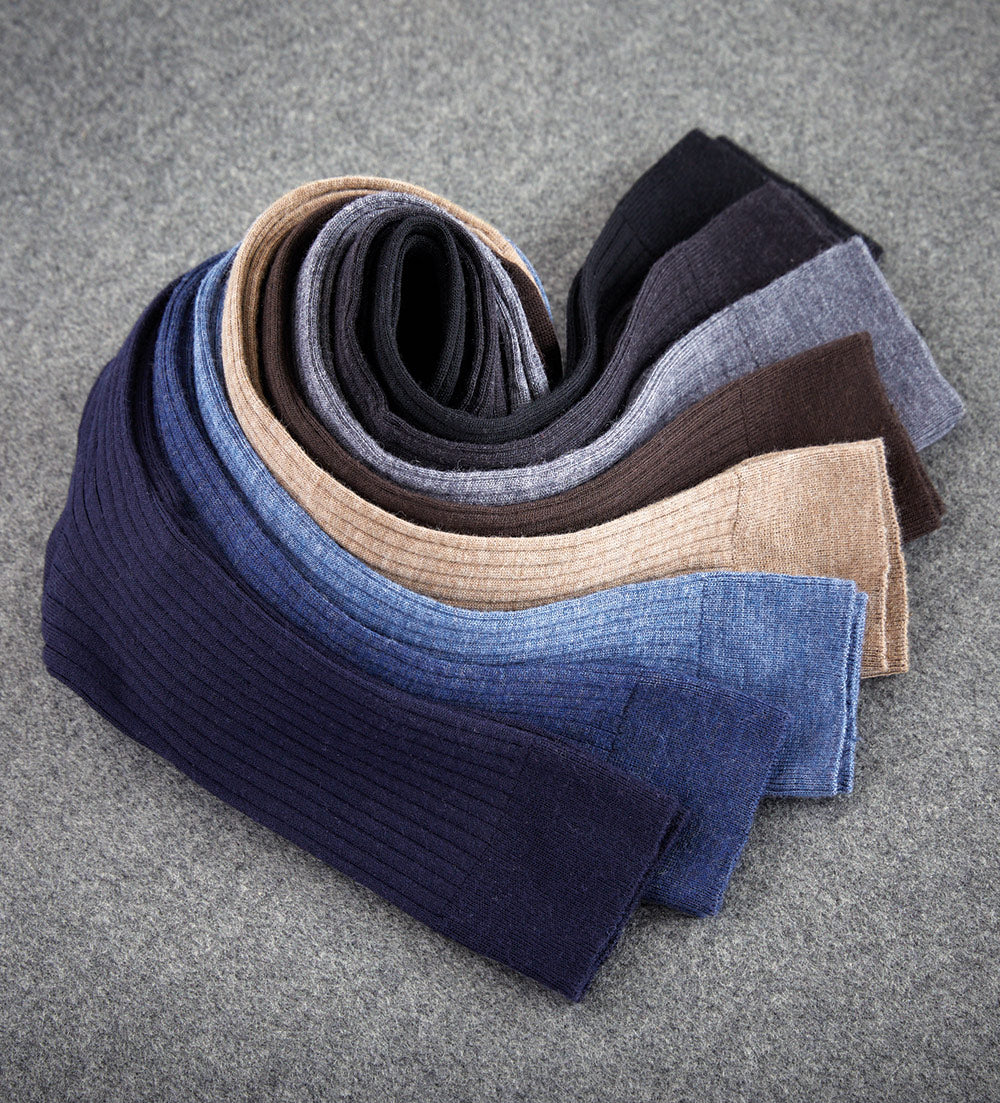 Men's Marcoliani Over The Calf Merino Dress Socks, Charcoal, Men's Marcoliani Over The Calf Merino Dress Socks, Charcoal,