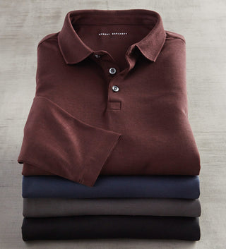 Robert Barakett Georgia Long Sleeve Polo