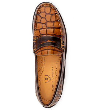 Martin Dingman Bill Alligator-Grain Loafers