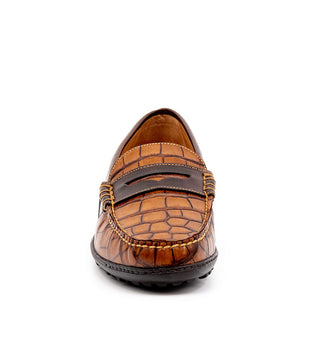 Martin Dingman Bill Alligator-Grain Loafers