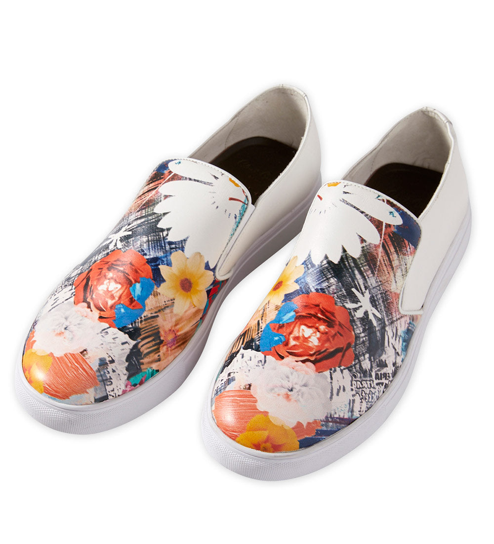 Robert Graham Buddy Floral Leather Slip-On Shoes
