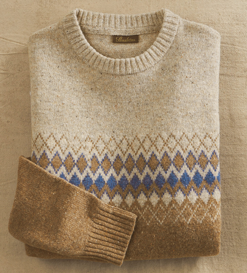 Stenstroms Fairisle Donegal Tweed Sweater