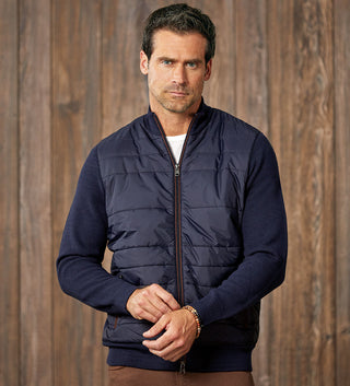 Patrick James Quilted Sweater Jacket