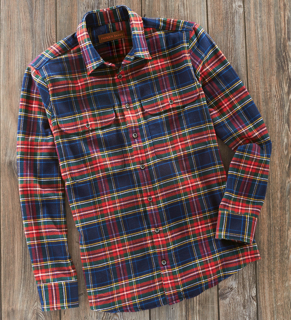 Reserve Plaid Flannel Long Sleeve Sport Shirt