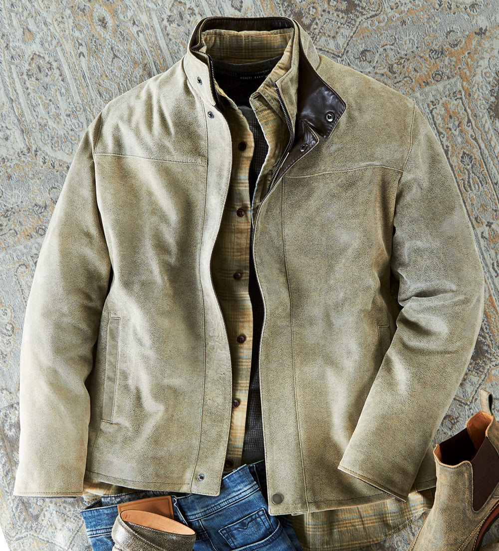 Remy Leather Distressed Lambskin Jacket
