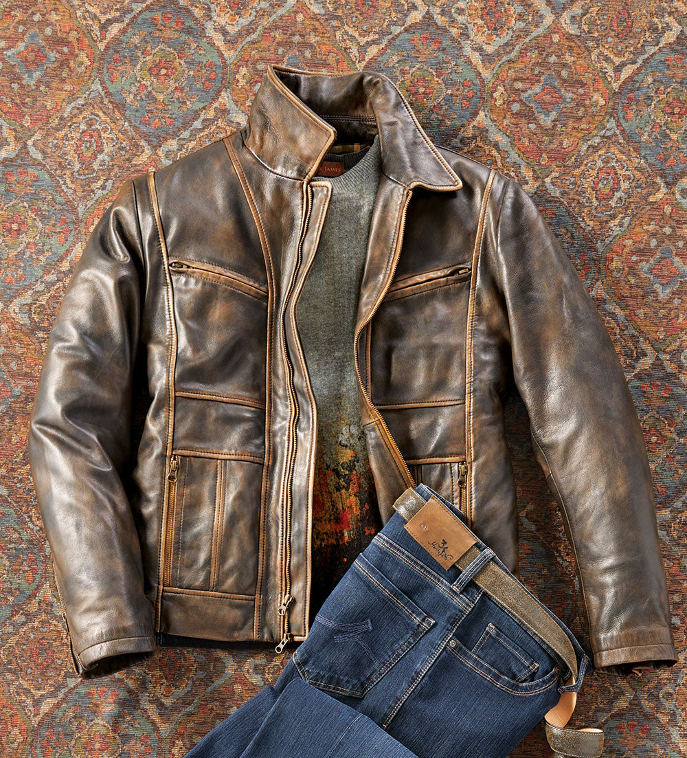 Patrick James Vintage Dean Leather Jacket