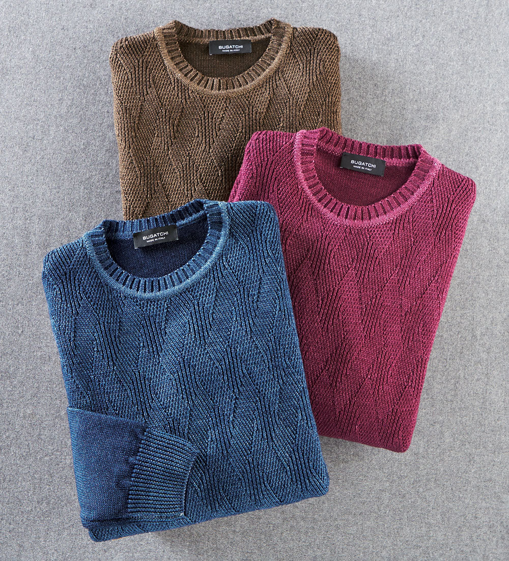 Bugatchi Cable Stitch Sweater