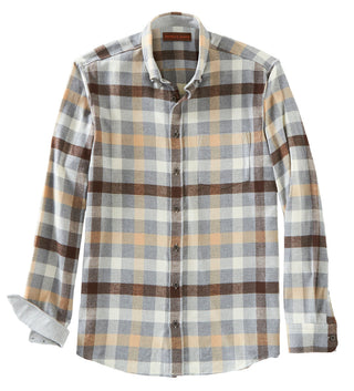 Patrick James Check Long Sleeve Flannel Shirt