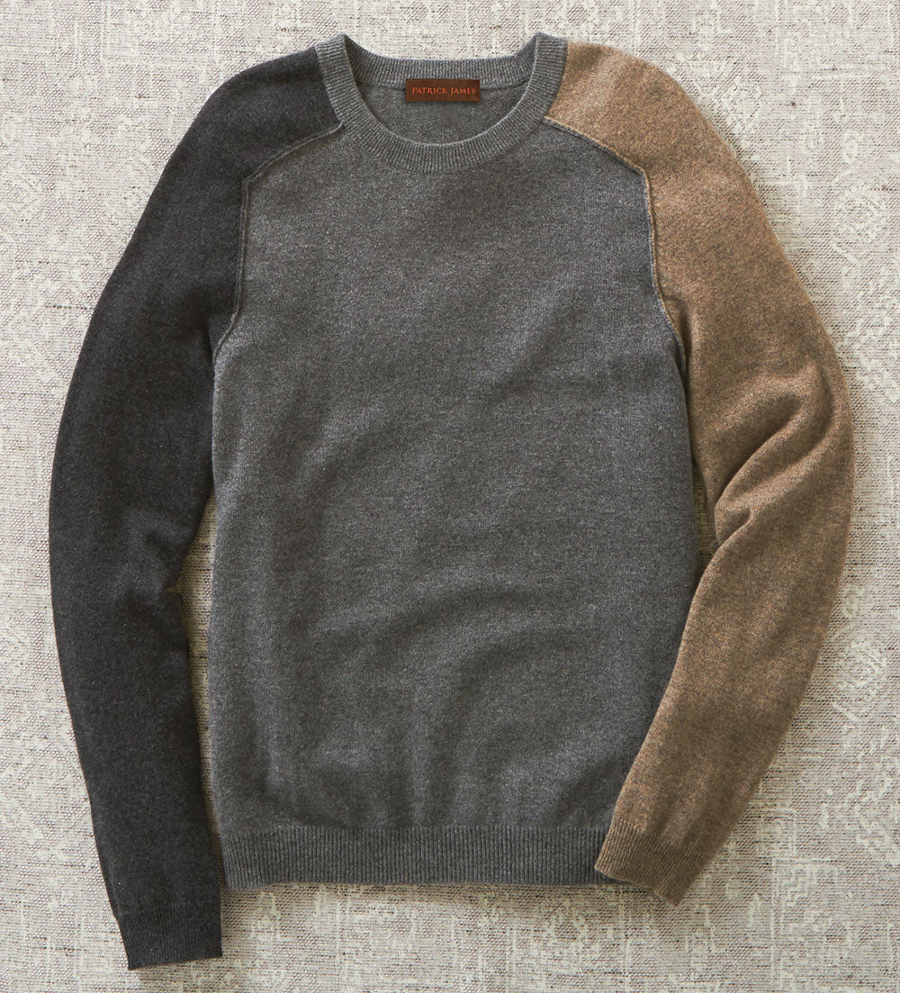 Patrick James Colorblock Cashmere Sweater