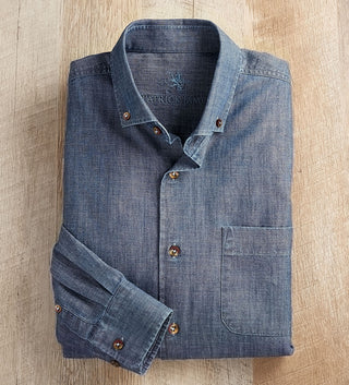 Patrick James Chambray Long Sleeve Shirt