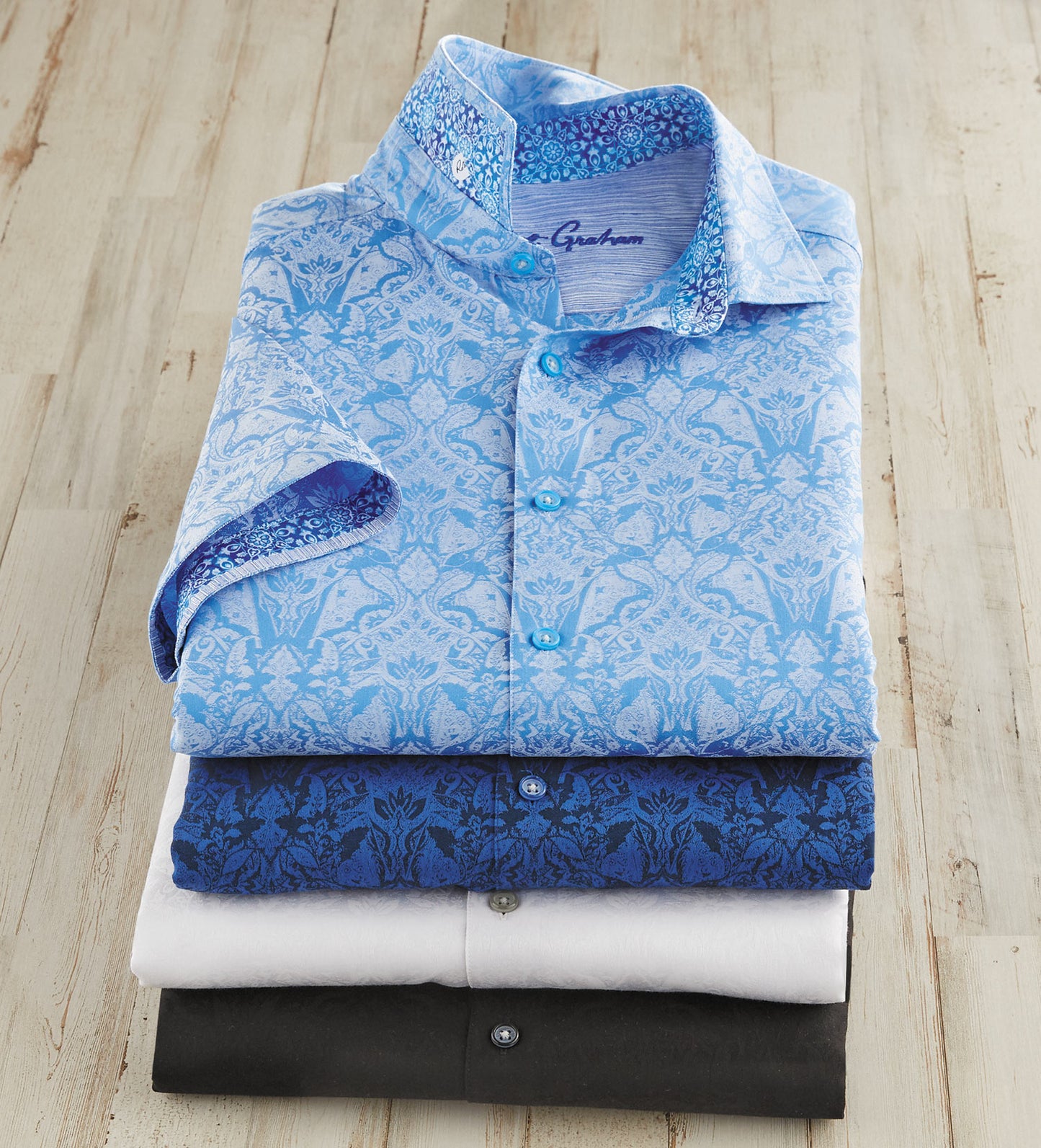Robert Graham Highland Jacquard Short Sleeve Shirt