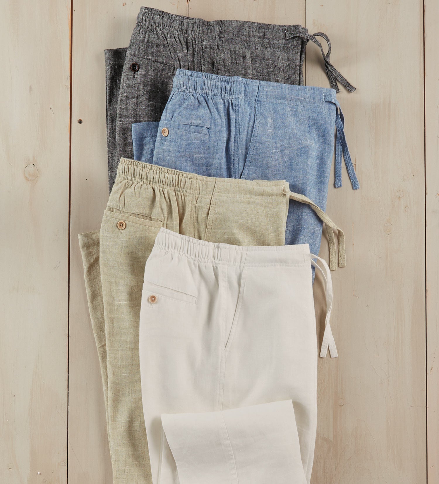 Patrick James Linen Drawstring Pants - Main Image