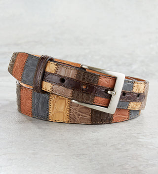 w.kleinberg Alligator Patchwork Belt