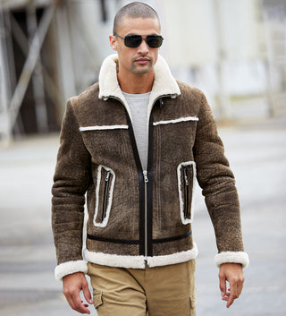 Patrick James Shearling Bomber