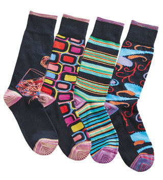 Robert Graham Chill Pill Abstract Anklet Socks