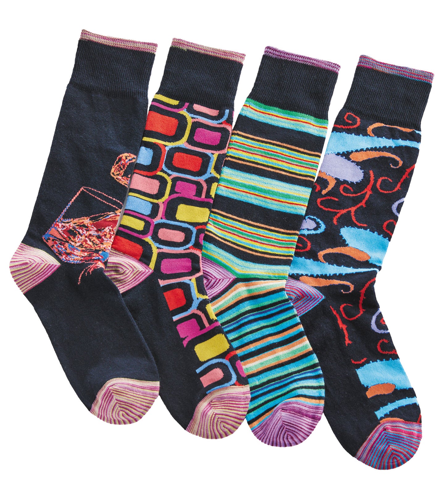 Robert Graham Jump Abstract Anklet Socks