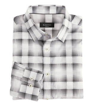 Bugatchi Shadow Plaid Shirt