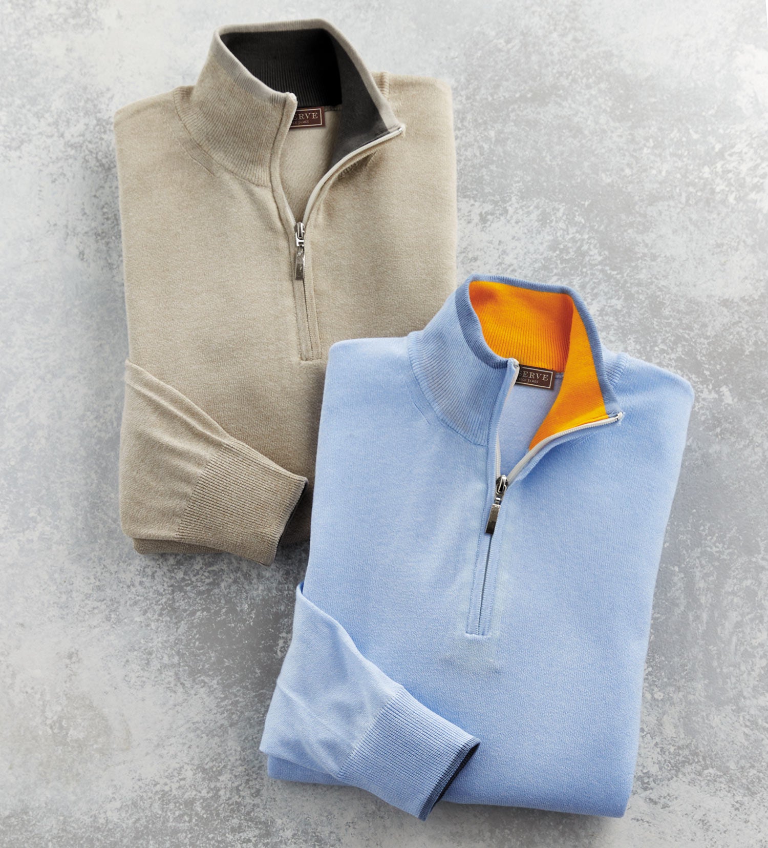 Men's Reserve Tan Quarter-Zip Sweater - Tan, Tan, XXL Men's Reserve Tan Quarter-Zip Sweater - Tan, Tan, XXL