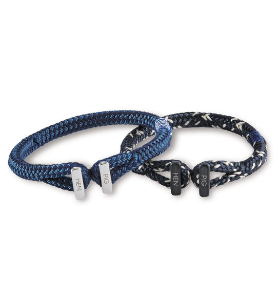 Pig & Hen Icy Ike Bracelet - Navy/Ivory