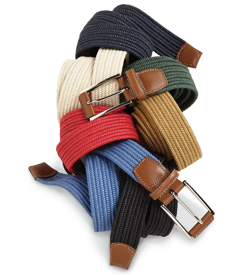 Stretch braided cheap belt