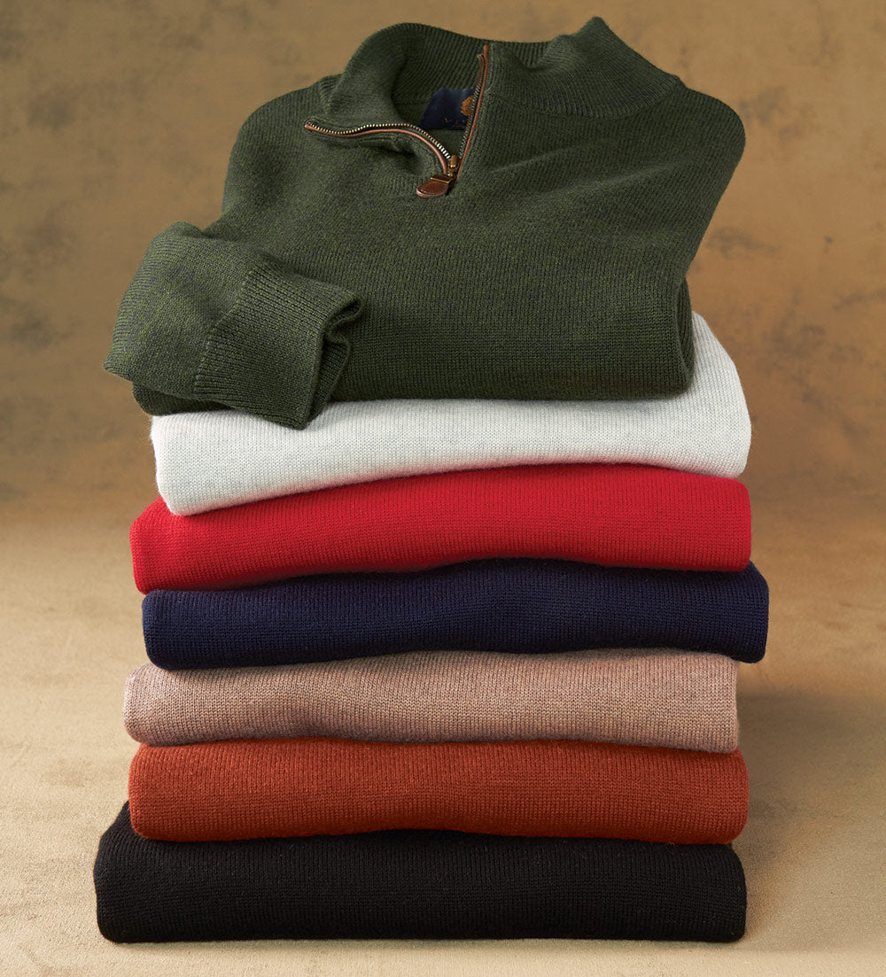 Viyella Quarter-Zip Sweater