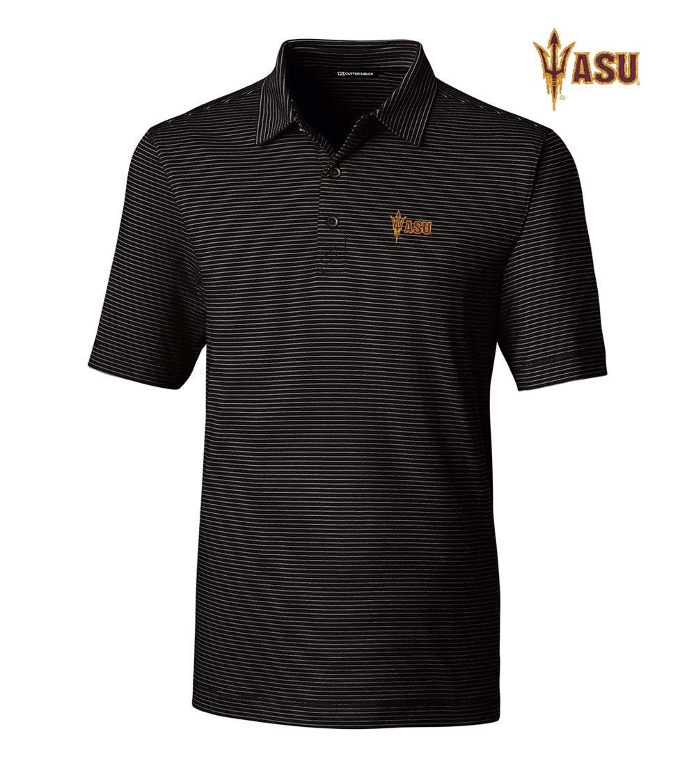 Cutter & Buck Arizona State University Stripe Short Sleeve Polo