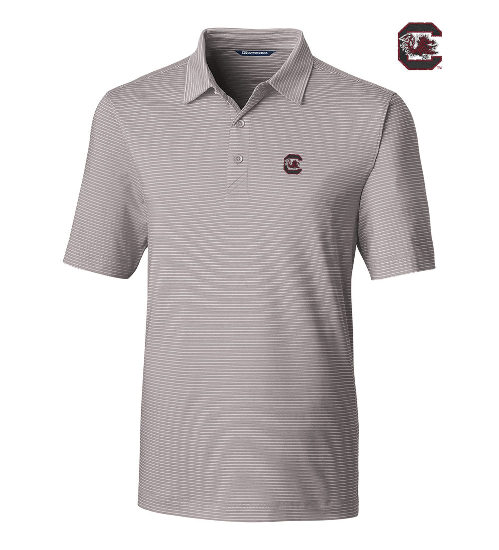 Cutter & Buck University of South Carolina Stripe Short Sleeve Polo