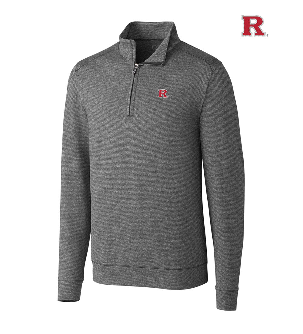 Cutter & Buck Rutgers University  DryTec Stretch Jersey Half-Zip Pullover