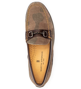 Martin Dingman Bill Bit Camo Suede Loafer