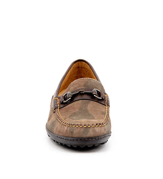 Martin Dingman Bill Bit Camo Suede Loafer