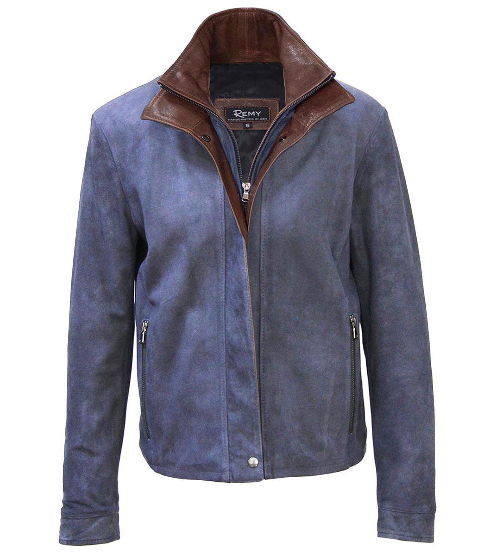Remy Leather Ladies' Double Collar Jacket
